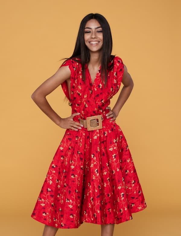 Floral Print Wrap Dress image 1